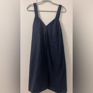 COS Navy Cotton Dress with Pockets